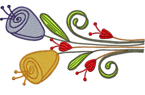 Alien Flowers: A Unique Embroidery Design for Seasonal Creations