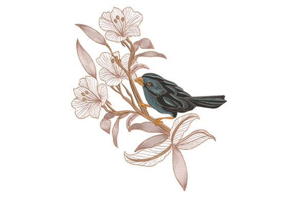 Birds in Flowers Embroidery Design Review