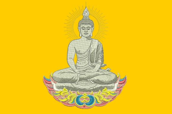 Buddha Embroidery Design for Meaningful Handmade Gifts