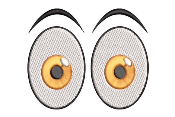 Cartoon Eyes Embroidery Design Review for Personalized Gifts