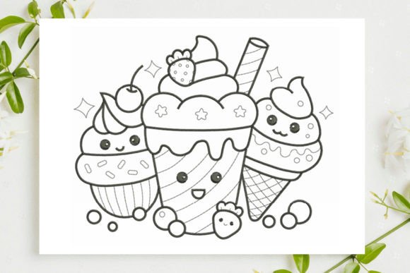 Cupcake and Ice Cream: A Sweet Embroidery Design for Boutique Sweatshirts