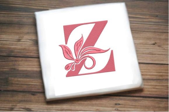 Elegant Floral Alphabet Letter Z Review: A Versatile Embroidery Design