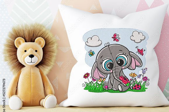 Elephant with Butterflies and Flowers Embroidery Review