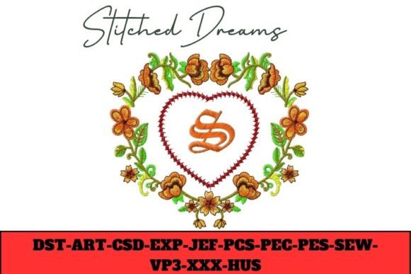 Floral Heart Letter S: A Seasonal Embroidery Design Review