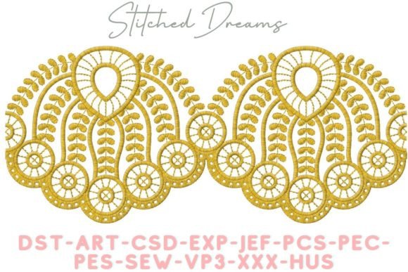 Leafy Border: A Bold Embroidery Design for Craft Fair Success