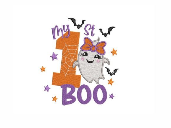 My First Boo Embroidery Design Review for Boutique Sweatshirts