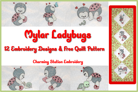 Mylar Ladybugs: A Sparkling Addition to Personalized Embroidery