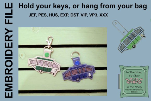 Pop Up Camper Key Fob Embroidery Design Review